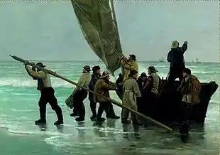 Pescari venind la mal