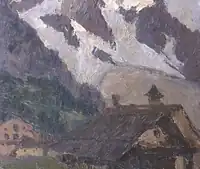 Carlo Bazzi, Pomeriggio a Entrèves, Banca Intesa Sanpaolo, Gallerie d'Italia