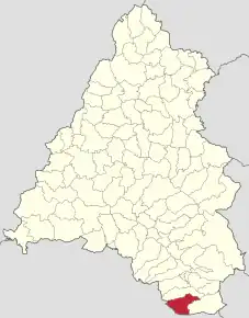 Poziția localității Leheceni