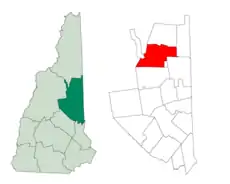 Localizare în Comitatul Carroll, New Hampshire