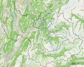 Arondismentul Albertville în cadrul departamentului Savoie