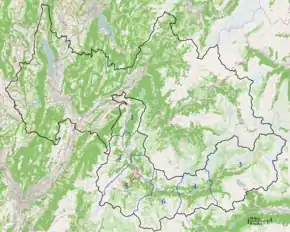 Arondismentul Saint-Jean-de-Maurienne în cadrul departamentului Savoie