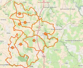 Poziția localității Saint-James