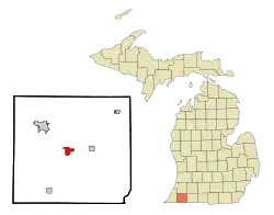 Location of Cassopolis, Michigan