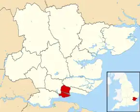 Poziția localității Castle Point