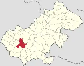 Localizare în cadrul județului