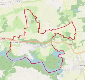 Poziția localității Caurel