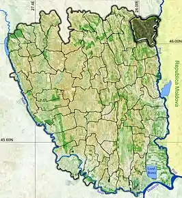 Amplasarea în cadrul județului



		
Poziția în cadrul României