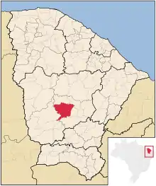 Poziția localității Mombaça