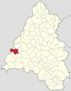 Localizare în cadrul județului