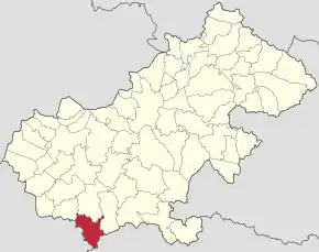 Localizare în cadrul județului