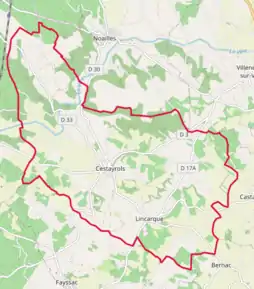 Poziția localității Cestayrols