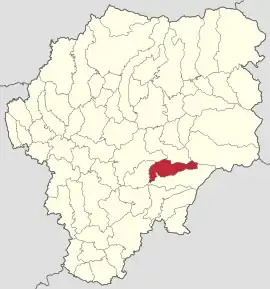 Localizarea în cadrul județului