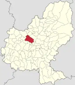 Localizare în cadrul județului