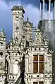 O lucarnă de la Castelul Chambord
