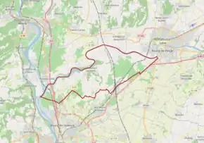 Poziția localității Châteauneuf-sur-Isère