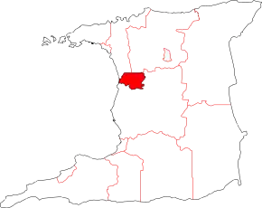 Poziția localității Chaguanas