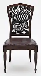 Scaun proiectat de Arthur Mackmurdo (1882-1883)