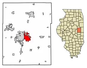 Poziția localității Urbana