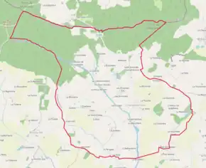 Poziția localității Champfrémont