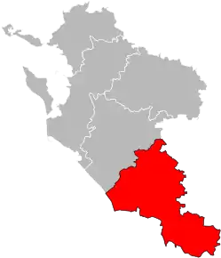 Arondismentul Jonzac în cadrul departamentului Charente-Maritime