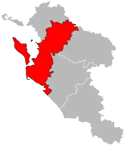 Arondismentul Rochefort în cadrul departamentului Charente-Maritime