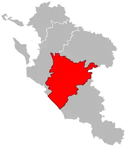 Arondismentul Saintes în cadrul departamentului Charente-Maritime