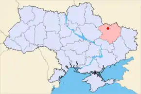 Poziția localității Harkov