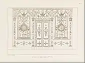 Design al unei camere, de Charles Percier, din 1812