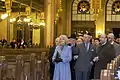 Prințul Charles împreună cu soția sa, Camilla, în vizită la sinagoga de pe strada Dohány