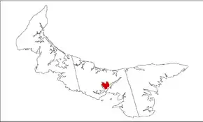 Poziția localității Charlottetown