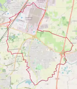 Poziția localității Chartres-de-Bretagne