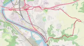 Poziția localității Chasse-sur-Rhône