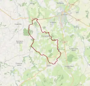 Poziția localității Chassignolles