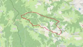 Poziția localității Chazelles-sur-Lavieu