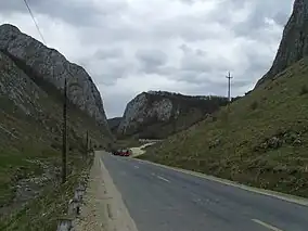 Cheile Vălișoarei (Aiudului) văzute de la vest la est