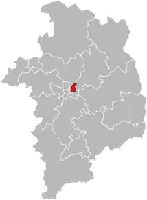 Poziția localității Cantonul Bourges-3