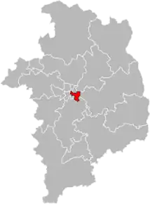 Poziția localității Cantonul Bourges-4