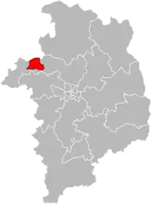 Poziția localității Cantonul Vierzon-1