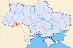 Poziția localității Cernăuți