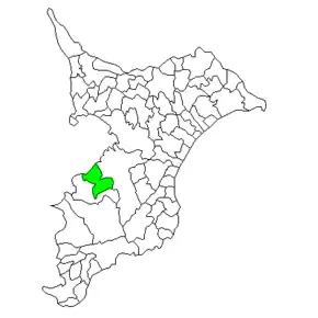 Poziția localității Sodegaura