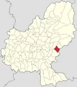 Poziția localității Chibed