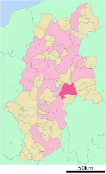 Poziția localității Chino