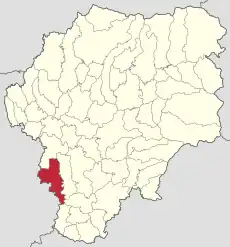 Localizare în cadrul județului