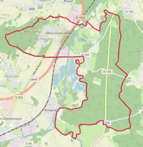 Poziția localității Chiry-Ourscamp