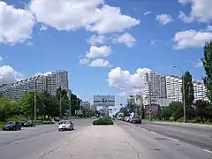 Vedere de pe bulevardul Dacia, din direcția Aeroportului