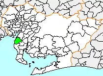 Poziția localității Chita