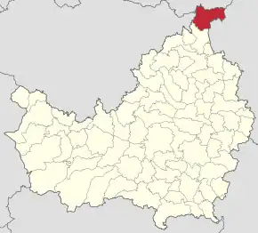 Localizarea comunei în județul Cluj