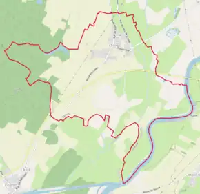 Poziția localității Chivres