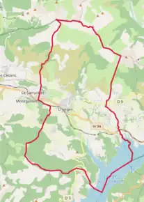 Poziția localității Chorges